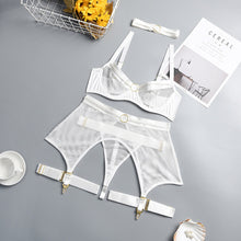 Load image into Gallery viewer, 4-Pieces Set Women Transparent Sexy Underwear