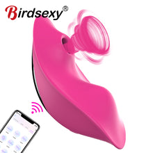 Load image into Gallery viewer, Dream bluetooth dildo vibrator + clitoris stimulator [BirdSexy]