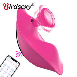 Dream bluetooth dildo vibrator + clitoris stimulator [BirdSexy]